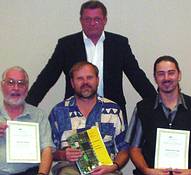 From left: Eddy Van den Wijngaerd, Rian Venter, Orlando De Caires E Freitas, and Finn Skaanning at back